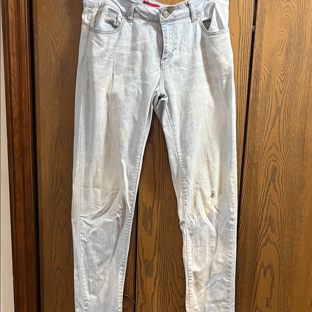 Wax Jean Light Gray Skinny Jeans